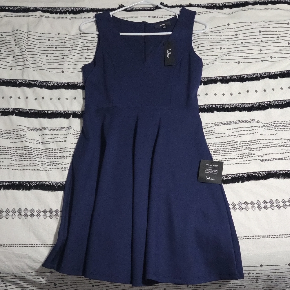 Lulu's Deep Blue Mini Dress